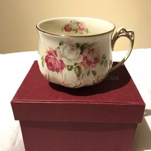 Victorian Teacup with P Initial